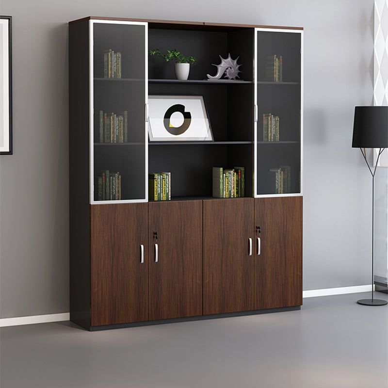 Vertical Contemporary File Cabinet Wooden Frame Filing Cabinet