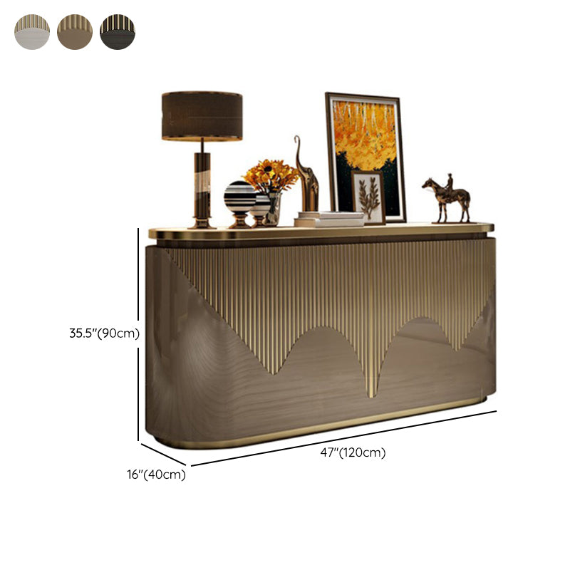 Glam Sideboard Cabinet Engineered Wood Sideboard Table with Doors for Dining Room