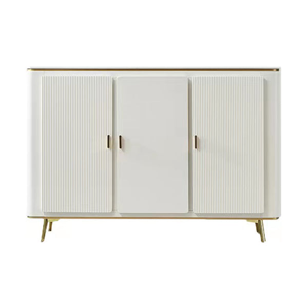 Glam Side Board Faux Marble Sideboard Table with Doors for Dining Room