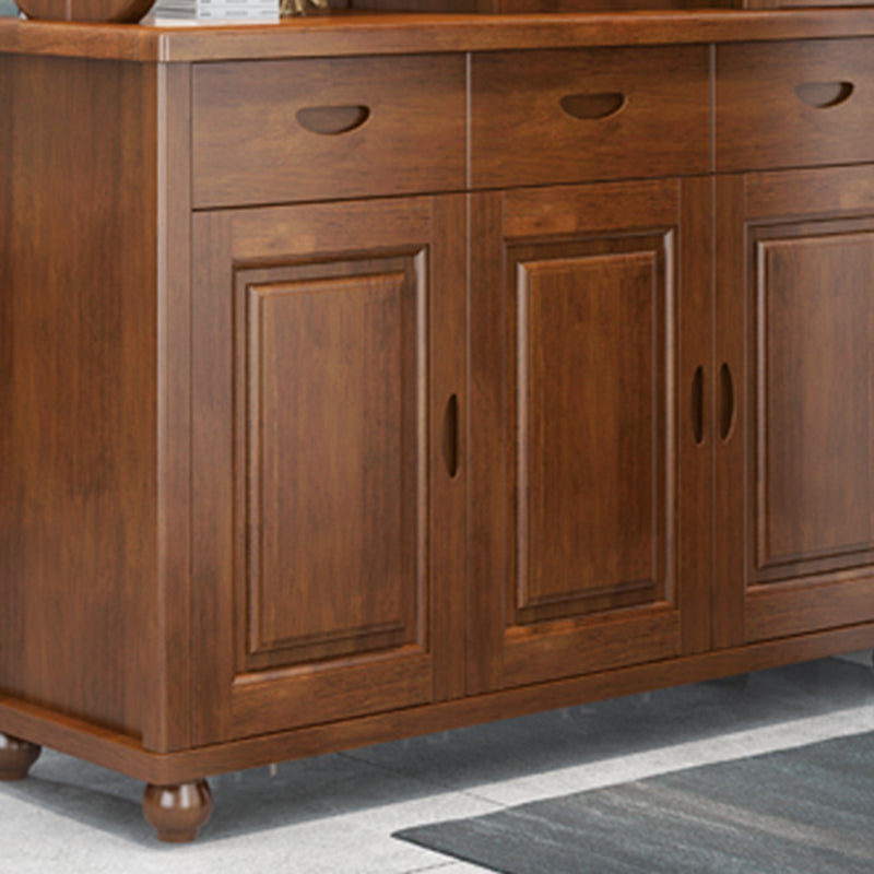 Modern Solid Wood Cabinet 15.74" Wide Accent Cabinet with Drawers and Doors