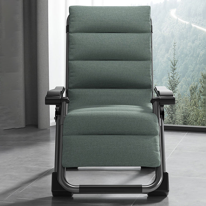 Indoor Recliner Chair with Metal Base and Position Lock and Arms