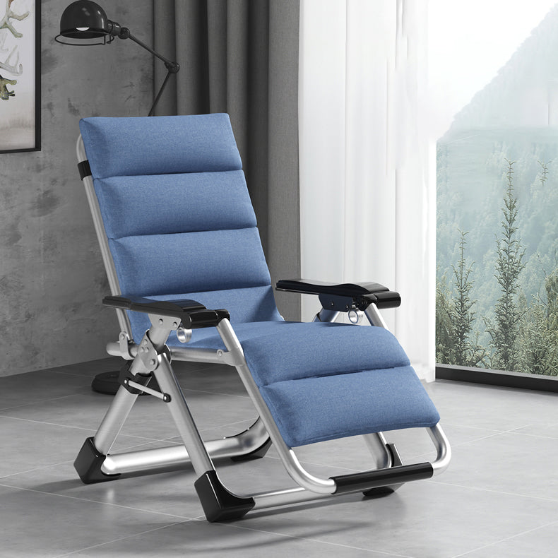 Indoor Recliner Chair with Metal Base and Position Lock and Arms