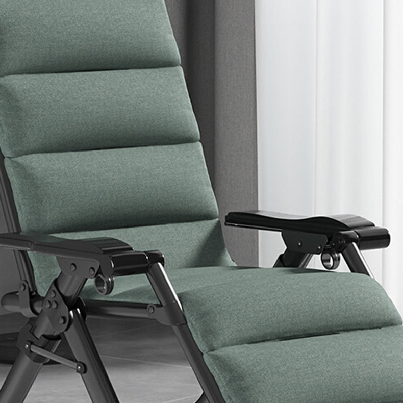 Indoor Recliner Chair with Metal Base and Position Lock and Arms