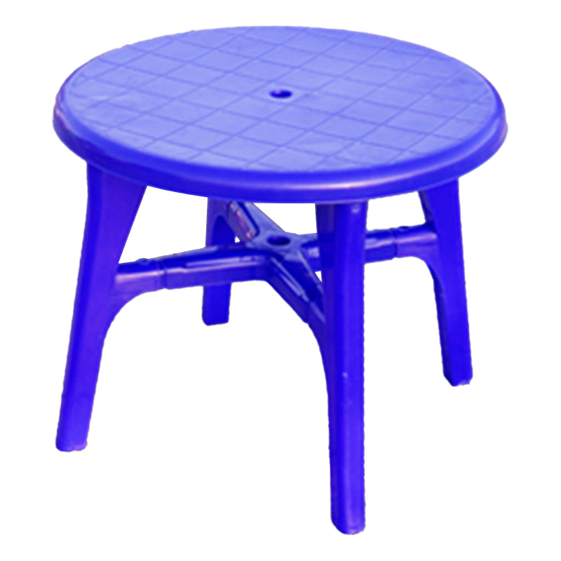 Outdoor Plastic Patio Table Modern Dining Table with Umbrella Hole