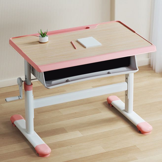 Study Desk with Storage Drawer Home Multifunctional Lifting Wooden Desk and Chair