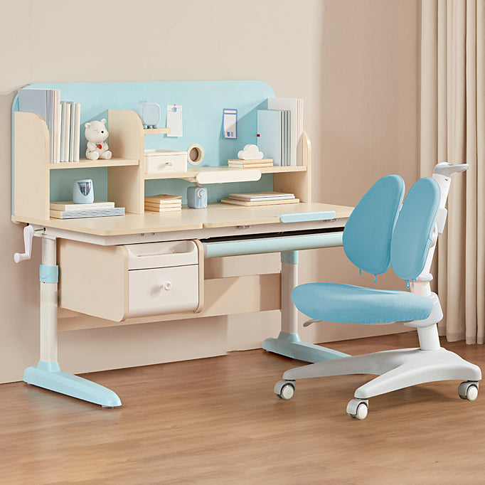 Writing Desk Home Wooden Multifunctional Lifting with Storage Drawer Desk and Chair