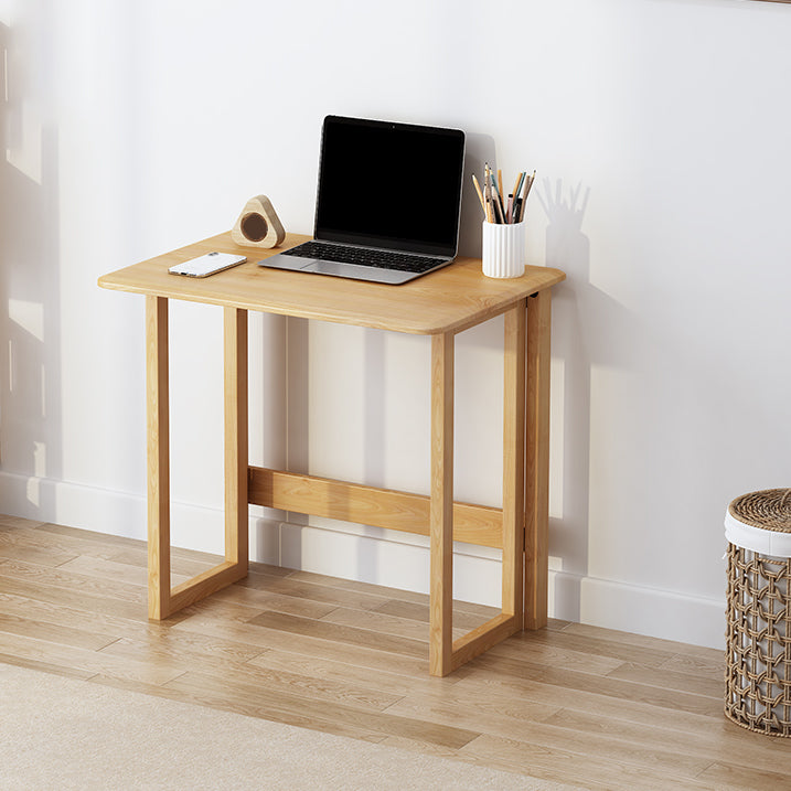 Study Desk Solid Wood Home Foldable Desk and Chair Writing Desk