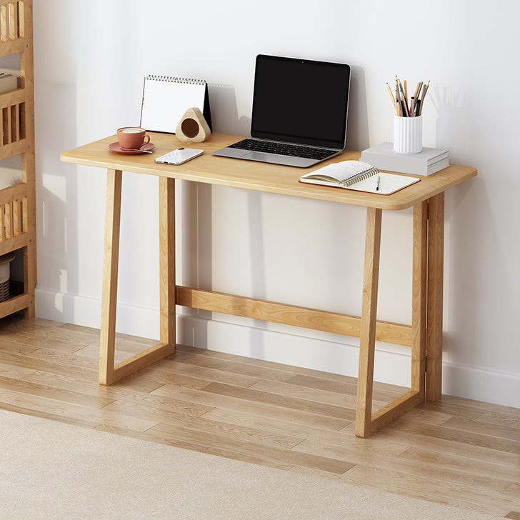 Study Desk Solid Wood Home Foldable Desk and Chair Writing Desk