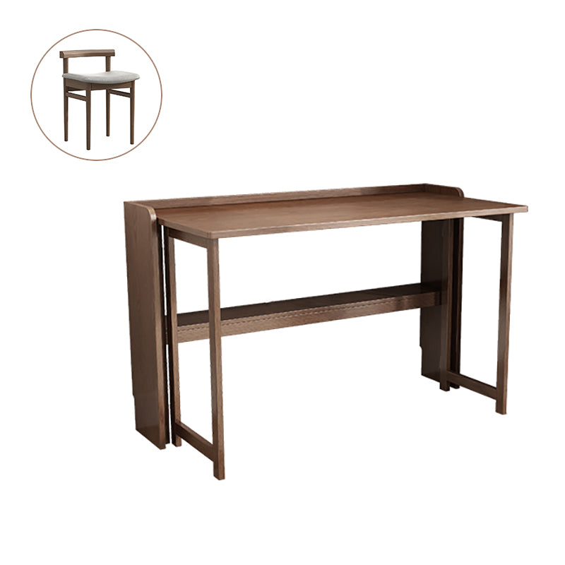 Study Desk Solid Wood Home Foldable Desk and Chair Writing Desk