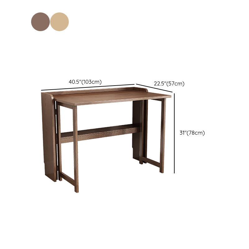 Study Desk Solid Wood Home Foldable Desk and Chair Writing Desk