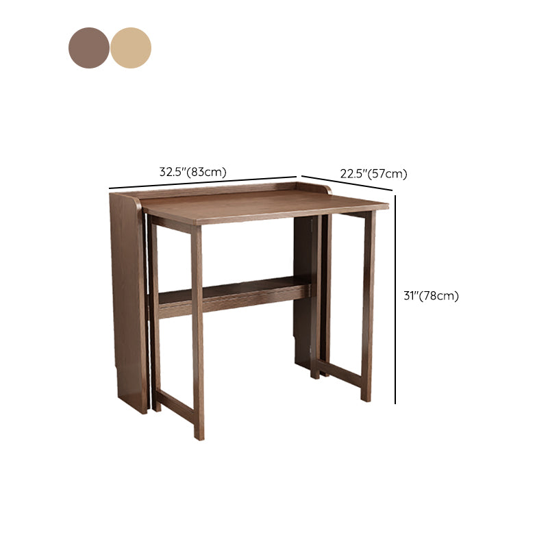 Study Desk Solid Wood Home Foldable Desk and Chair Writing Desk