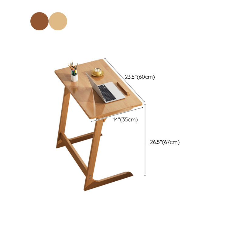 Study Desk Wooden Home Desk and Chair Foldable Light Wood Writing Desk