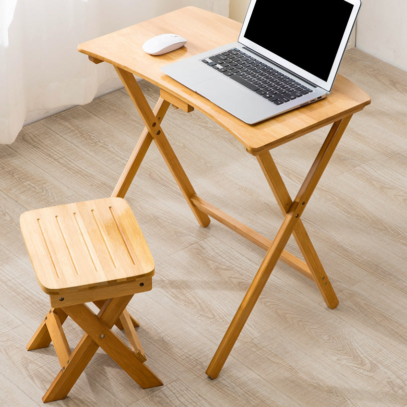 Study Desk Bamboo Light Wood Desk and Chair Home Foldable Multifunctional Lifting