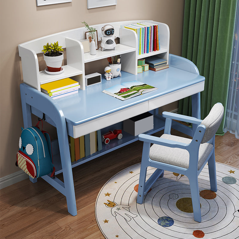 Study Desk Solid Wood Multifunctional Lifting Home with Storage Drawer Writing Desk