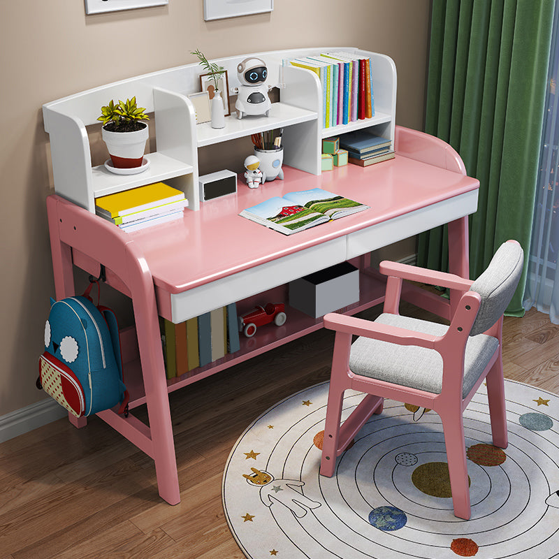 Study Desk Solid Wood Multifunctional Lifting Home with Storage Drawer Writing Desk