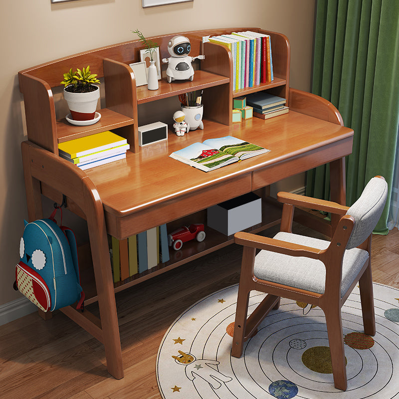 Study Desk Solid Wood Multifunctional Lifting Home with Storage Drawer Writing Desk