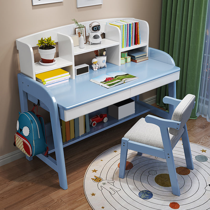 Study Desk Solid Wood Multifunctional Lifting Home with Storage Drawer Writing Desk