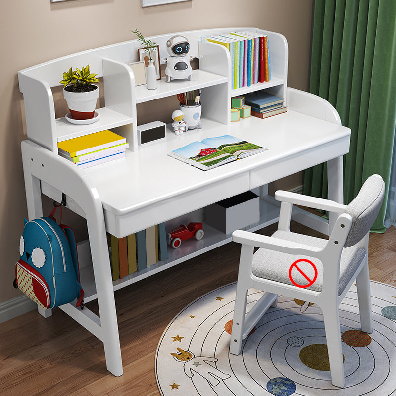 Study Desk Solid Wood Multifunctional Lifting Home with Storage Drawer Writing Desk