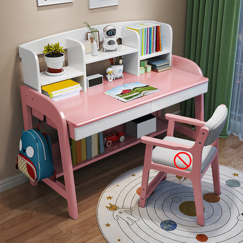 Study Desk Solid Wood Multifunctional Lifting Home with Storage Drawer Writing Desk