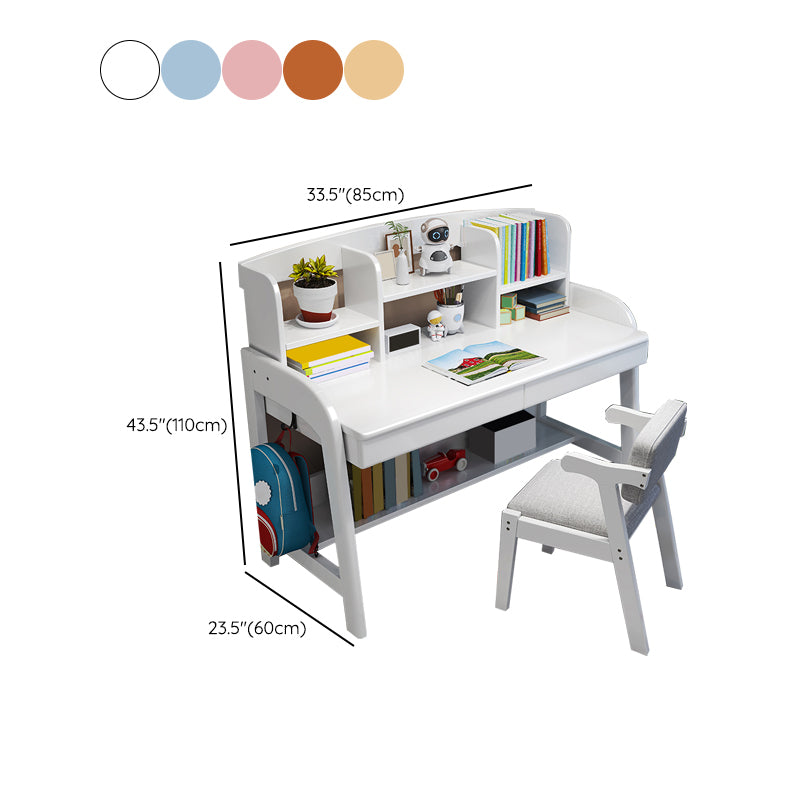 Study Desk Solid Wood Multifunctional Lifting Home with Storage Drawer Writing Desk