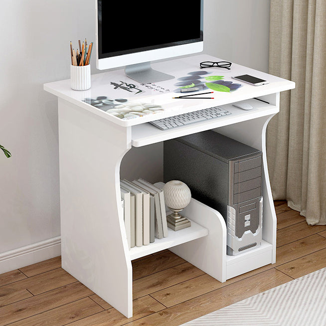 Computer Desk with Storage Shelves Wood Multiple Colors Home Student Table