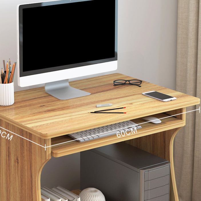 Computer Desk with Storage Shelves Wood Multiple Colors Home Student Table