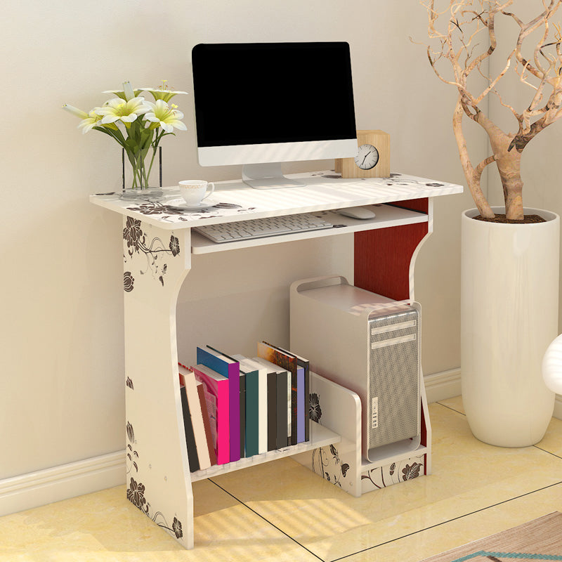 Computer Desk with Storage Shelves Wood Multiple Colors Home Student Table