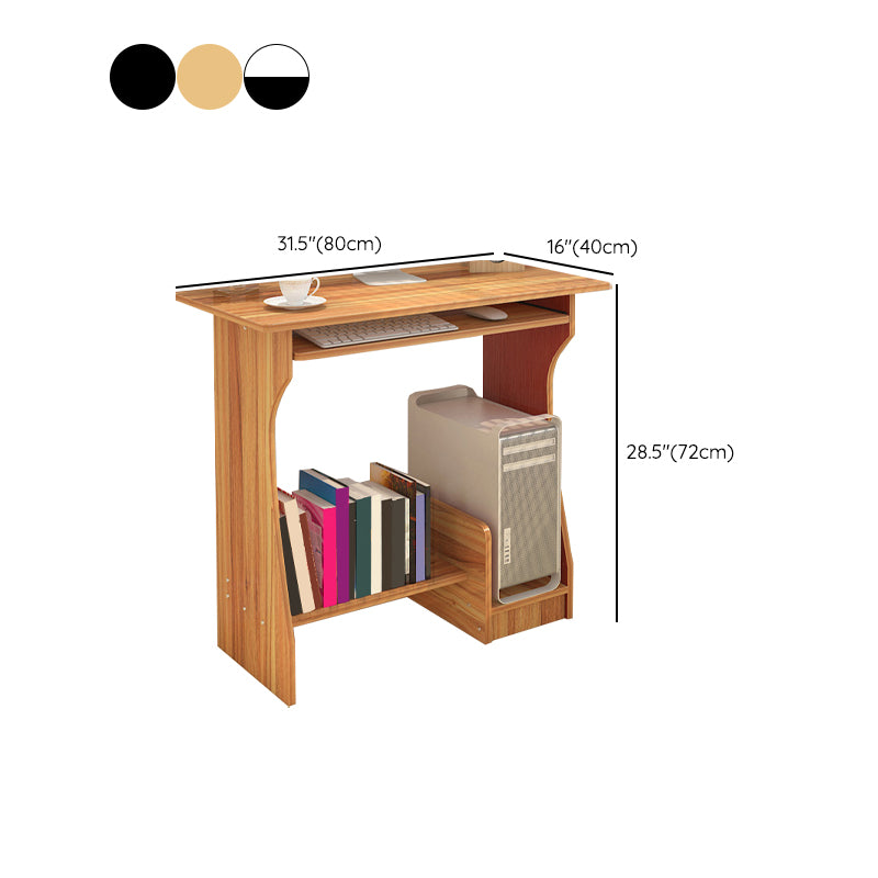 Computer Desk with Storage Shelves Wood Multiple Colors Home Student Table