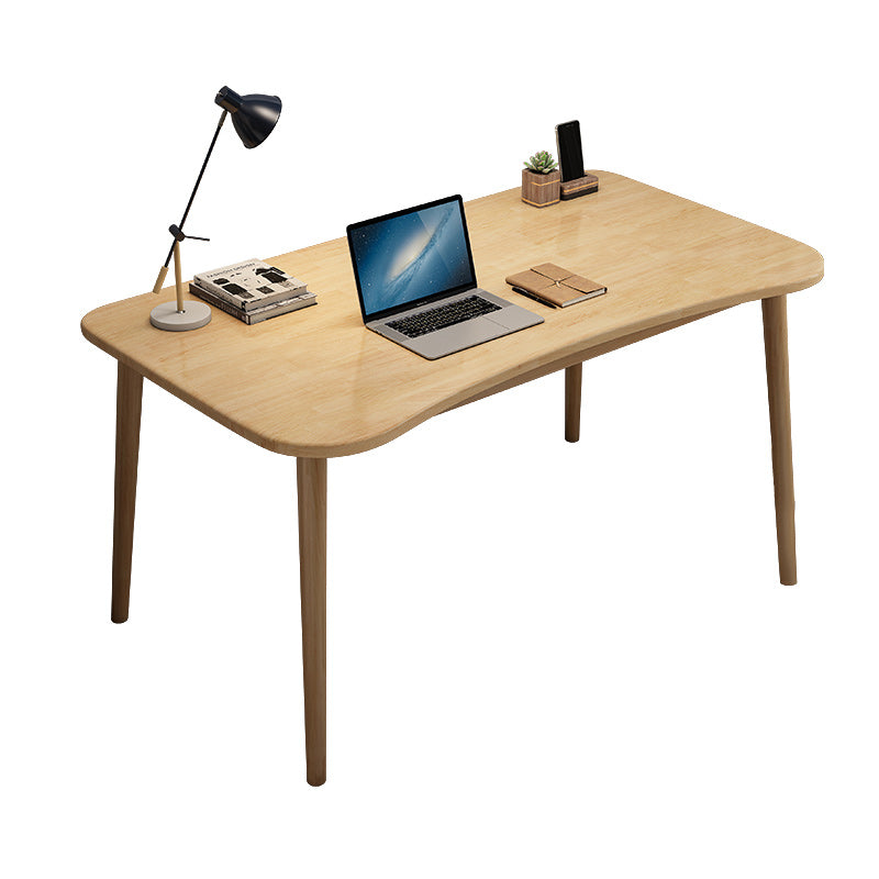 Contemporary Solid Wood Writing Desk with Chair Student Desk