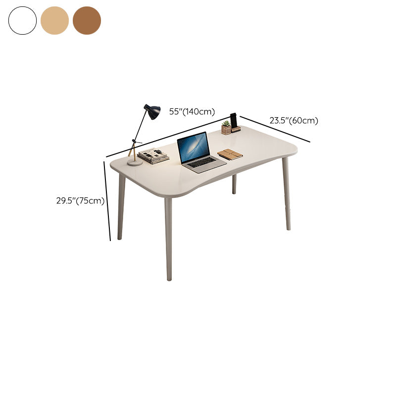 Contemporary Solid Wood Writing Desk with Chair Student Desk