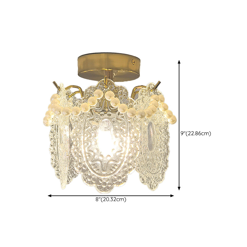 Contemporary Flush Mount Light Creative Glass Flush Mount Ceiling Light Fixture