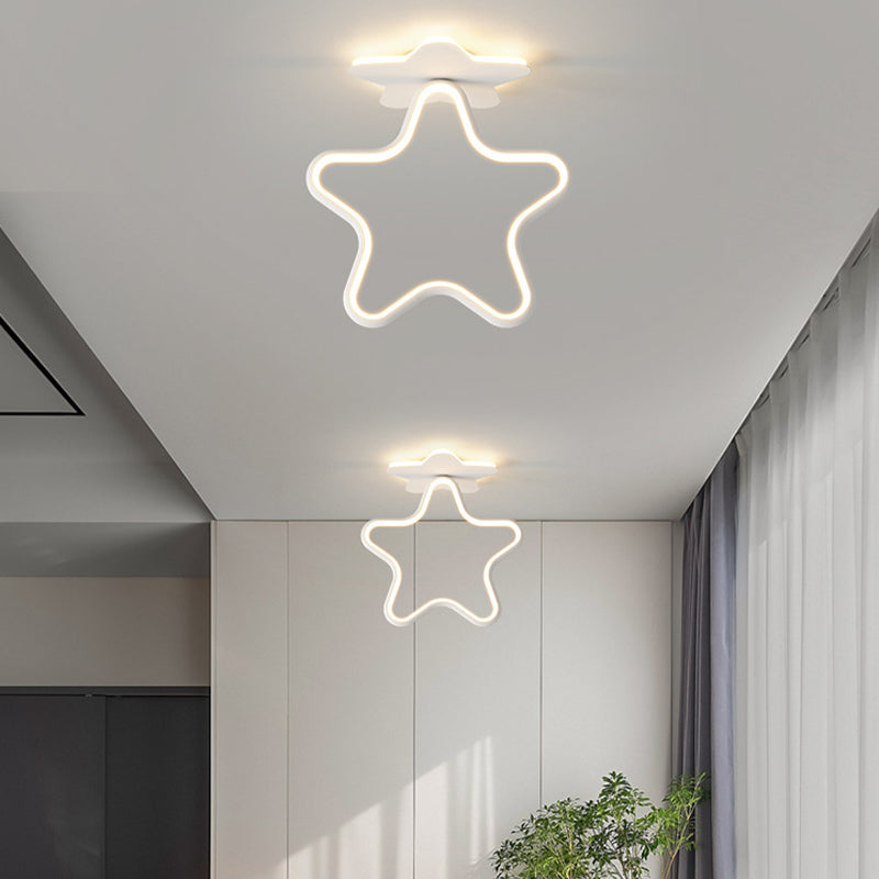 White LED Ceiling Light Modernism Flush Mount Lighting for Kitchen