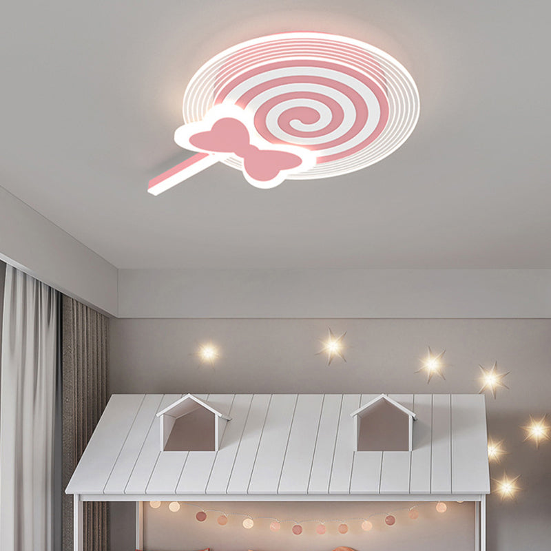 Macaron LED Ceiling Light Children Ceiling Mount Light with Acrylic Shade for Bedroom