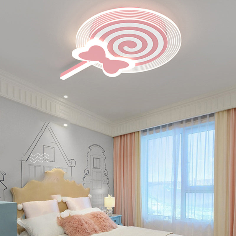 Macaron LED Ceiling Light Children Ceiling Mount Light with Acrylic Shade for Bedroom