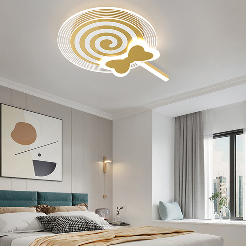 Macaron LED Ceiling Light Children Ceiling Mount Light with Acrylic Shade for Bedroom