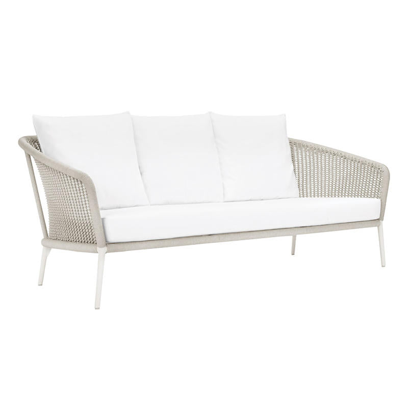 Aluminum Frame Outdoor Sofa with Cushion UV and Water Resistant Patio Sofa