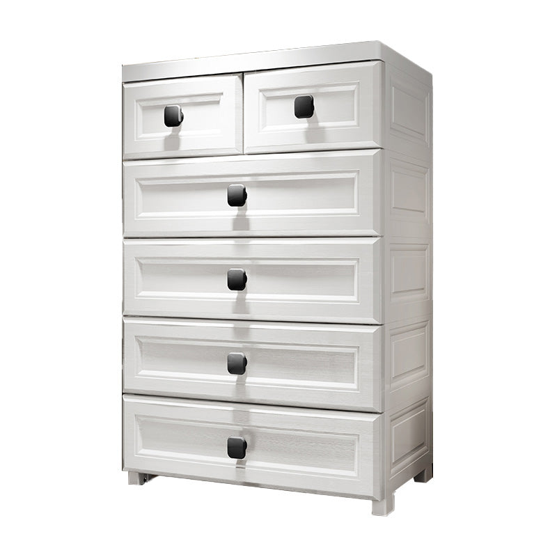 Ultra Modern Vertical Plastic Nursery Dresser with Drawers for Bedroom