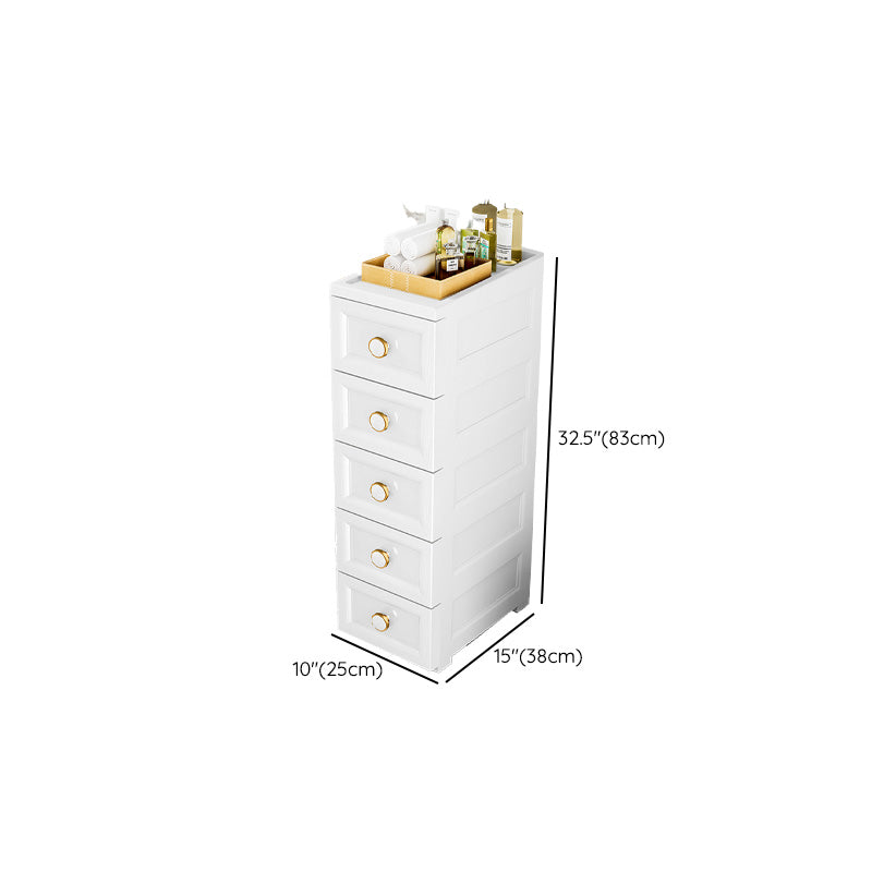 Ultra Modern Vertical Plastic Kids Dressers with Drawers for Bedroom