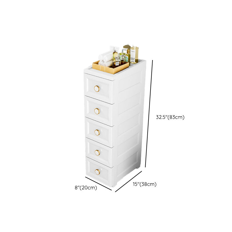 Ultra Modern Vertical Plastic Kids Dressers with Drawers for Bedroom