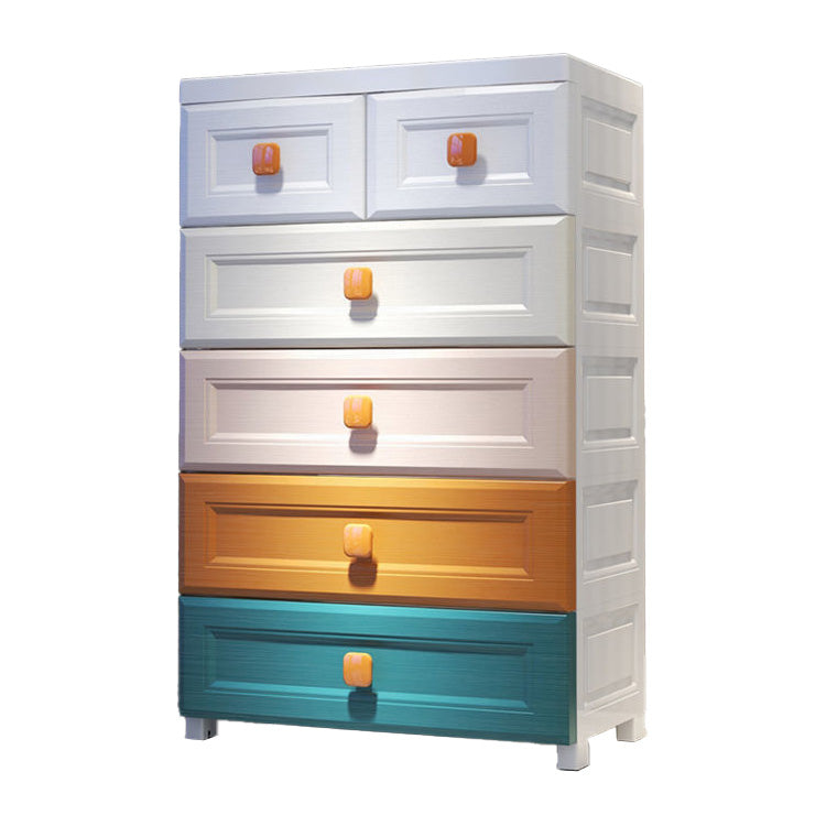 Modernism Vertical Plastic Nursery Dresser with 5/6 Drawers for Bedroom