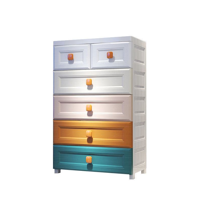 Modernism Vertical Plastic Nursery Dresser with 5/6 Drawers for Bedroom