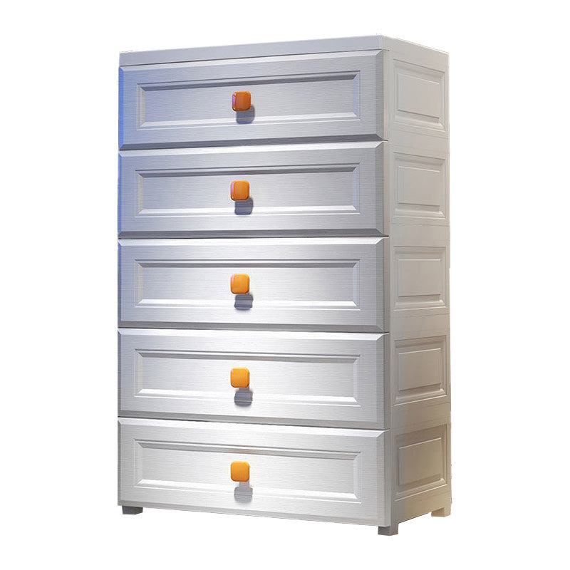 Modernism Vertical Plastic Nursery Dresser with 5/6 Drawers for Bedroom