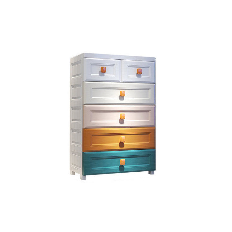 Modernism Vertical Plastic Nursery Dresser with 5/6 Drawers for Bedroom