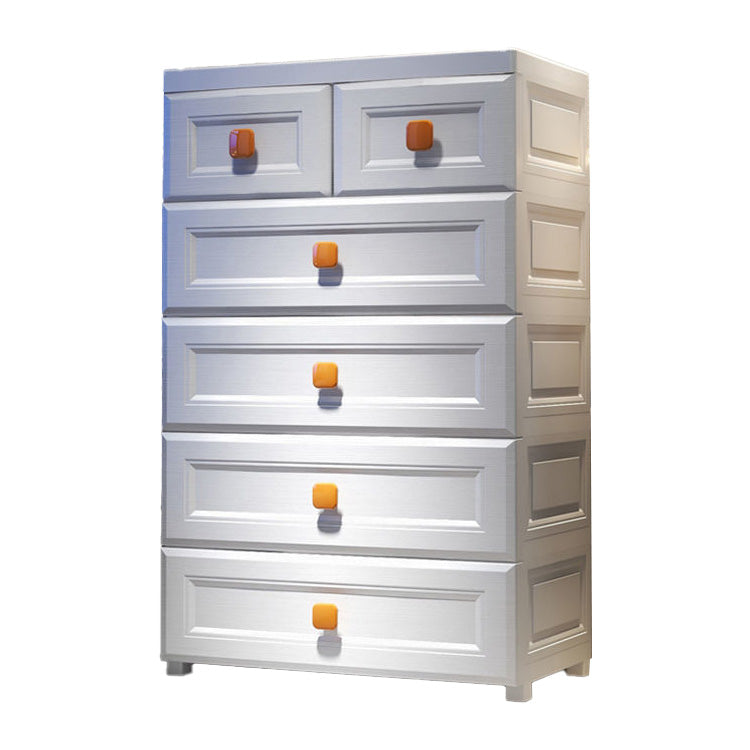 Modernism Vertical Plastic Nursery Dresser with 5/6 Drawers for Bedroom