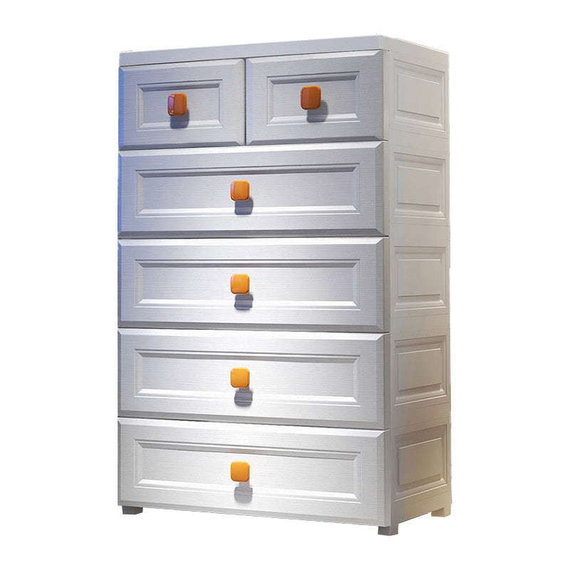 Modernism Vertical Plastic Nursery Dresser with 5/6 Drawers for Bedroom