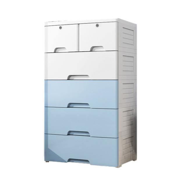 Modern Dresser Plastic Kids Nightstand with Drawers for Kids