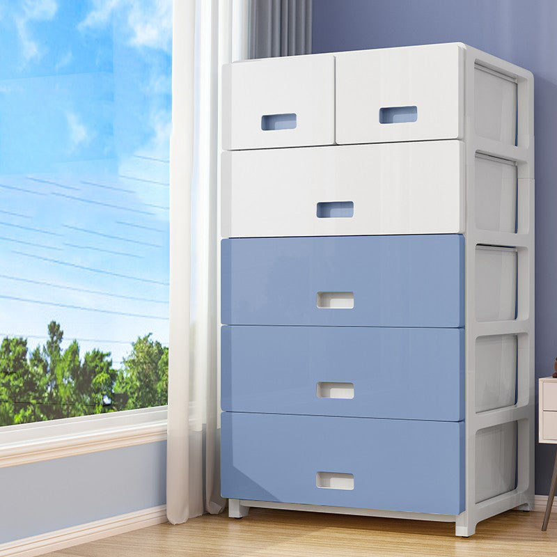 Modern Dresser Plastic Kids Nightstand with Drawers for Kids