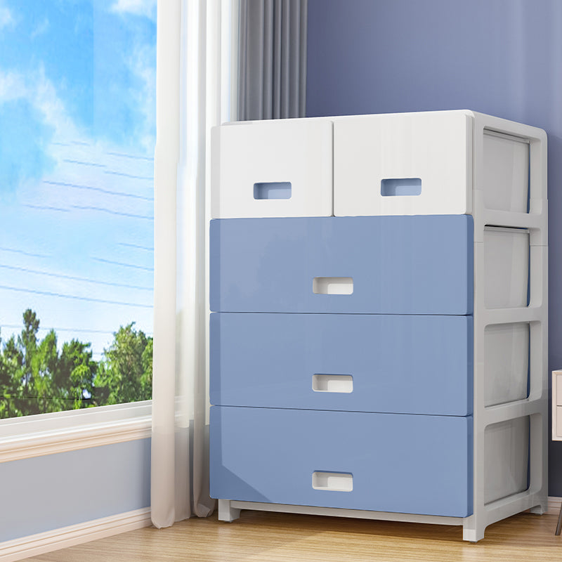 Modern Dresser Plastic Kids Nightstand with Drawers for Kids