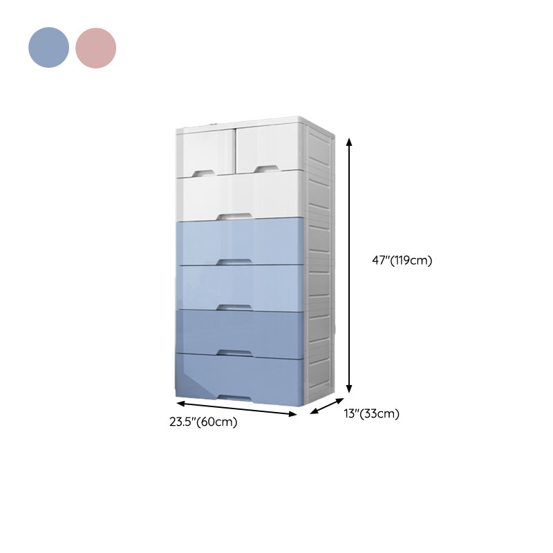 Modern Dresser Plastic Kids Nightstand with Drawers for Kids