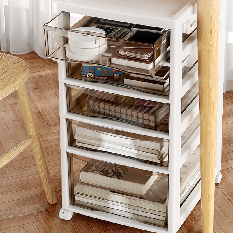 Vertical Transparent File Cabinet Contemporary Plastic Drawers File Cabinet